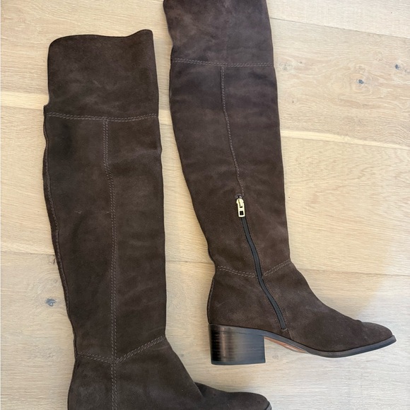 Leather Coach over the knee boots - Picture 3 of 6